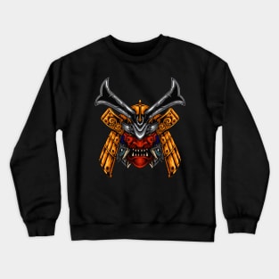 samurai mecha skeleton Crewneck Sweatshirt